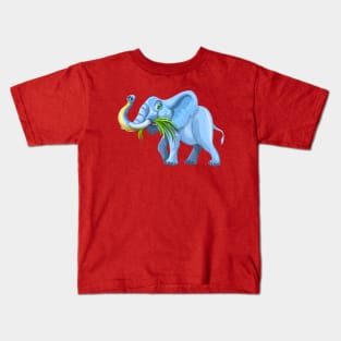 Elephant Illustration Kids T-Shirt